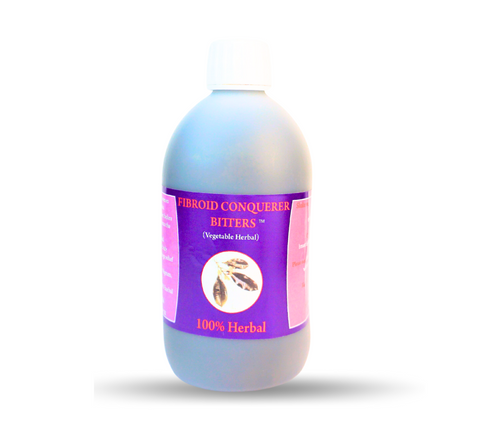 FIBROID BITTERS HERBAL TONIC DRINK FROM GHANA. SHRINKS UTERINE FIBROIDS OVARIAN CYSTS, HELPS TO CLEAR BLOCKED FALLOPIAN TUBES, TACKLES INFERTILITY IN FEMALES, RETURNS THE REPRODUCTIVE SYSTEM TO GOOD HEALTH.   